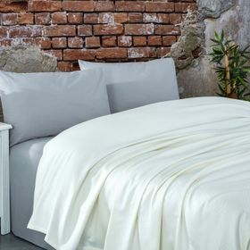 Komfort Home Krem Çift Kişilik Ranforce %100 Pamuk Pike