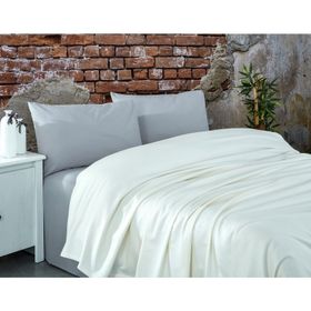 Komfort Home Krem Çift Kişilik Ranforce %100 Pamuk Pike