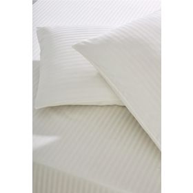 Komfort Home Krem Tek Kişilik Çizgili Pamuk Saten Çarşaf Seti