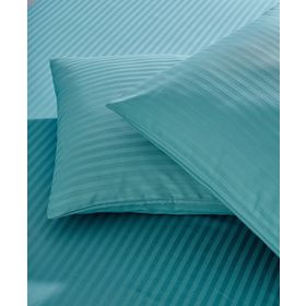 Komfort Home Petrol Yeşili 2 Adet Çizgili Pamuk Saten Yastık Kılıfı