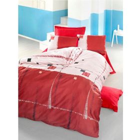 Komfort Home Ranforce Nil Kırmızı Tek Kişilik Nevresim Takımı
