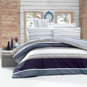 Komfort Home Savoy Ranforce Blue Tek Kişilik Nevresim Takımı