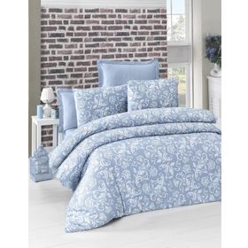 Komfort Home Tek Kişilik Exclusive Deluxe Saten Blue Nevresim Takımı