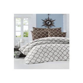 Komfort Home Tek Kişilik Ranforce Symbol White Nevresim Takım