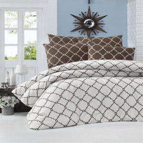 Komfort Home Tek Kişilik Ranforce Symbol White Nevresim Takım