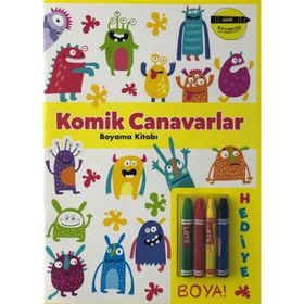 Komik Canavarlar Boyama Kitabı - Minik Ressamlar - Kolektif