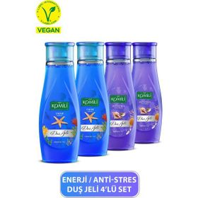 Komili 2x500 ml Enerji + 2x500 ml Anti-Stres Duş Jeli