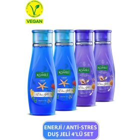 Komili 2x500 ml Enerji + 2x500 ml Anti-Stres Duş Jeli