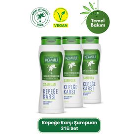 Komili 3x500 ml Kepek Karşıtı Kremli Vegan Şampuan
