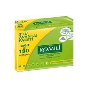 Komili 3x60 Islak Havlu (12 adet)