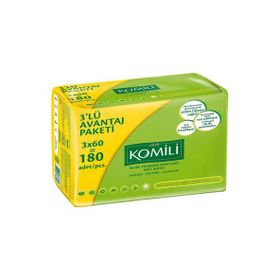 Komili 60 Yaprak Islak Mendil (3 adet)