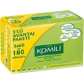 Komili 60 Yaprak Islak Mendil (3 adet)