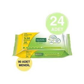 Komili 90 Yaprak 24'lü Set Islak Havlu