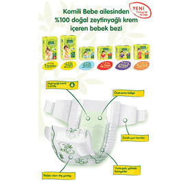 Komili Bebe No:4+ Maxi Plus Bebek Bezi