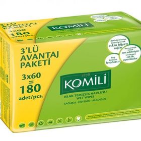 Komili Klasik 3x60 Adet Bebek Islak Mendil
