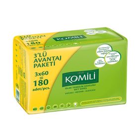 Komili Klasik 3x60 Adet Bebek Islak Mendil