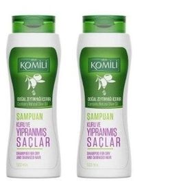 Komili Kuru ve Yıpranmış Saçlar İçin Onarıcı Bakım Zeytinyağlı 2x500 ml Şampuan