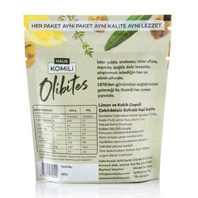Komili Olibites Limonlu Kekikli 30 gr Yeşil Zeytin