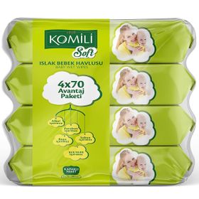 Komili Soft 4x70 280 Yaprak Islak Mendil