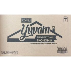 Komili Yuvam 300 Yaprak Dispenser Peçete (12 adet)