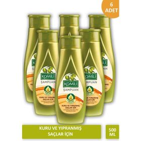 Komili Zeytinyağlı Kuru Yıpranmış Saçlar İçin 6x500 ml Şampuan