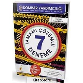 Komiser Yardımcılığı 7 Çözümlü Deneme Sınavı Umut Kerse Pelikan Tıp Teknik Yayınları