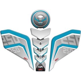 Kompozit CF Moto Turkuaz GP 250 NK 2018-2021 Uyumlu Tank Pad Seti