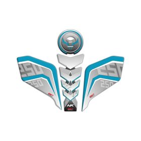 Kompozit CF Moto Turkuaz GP 250 NK 2018-2021 Uyumlu Tank Pad Seti