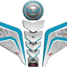 Kompozit CF Moto Turkuaz GP 250 NK 2018-2021 Uyumlu Tank Pad Seti