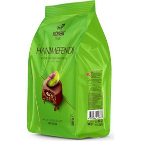 Konak 300 gr Hanımefendi Antep Fıstık Parçacıklı & Dolgulu Sütlü Çikolata