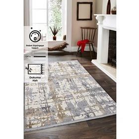 Konfor 1100 Notta Modern Gri 80x300 cm Salon Halı