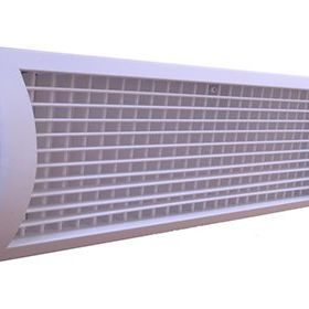 Konfor 55x15 cm Alüminyum Çift Sıra Kanatlı Yuvarlak Kanal İçin Menfez