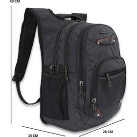 Konfores 1551-2225 Siyah Anatomik Yarasa Sırt Unisex Okul Çantası