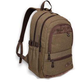 Konfores 1672 Haki Anatomik Laptop Bölmeli Unisex Sırt Çantası