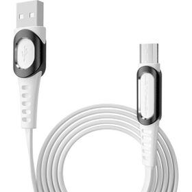 Konfulon DC-01 Süper Hızlı 1 m 2.4 A Beyaz Micro USB Kablo