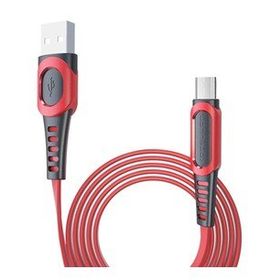 Konfulon DC-01 Süper Hızlı 1 m 2.4A Kırmızı Micro USB Kablo