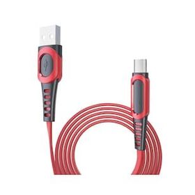 Konfulon DC-01 Süper Hızlı 1 m 2.4A Kırmızı Micro USB Kablo
