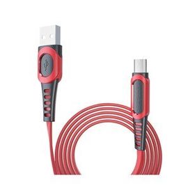 Konfulon DC-01 Süper Hızlı 1 m 2.4A Kırmızı Micro USB Kablo