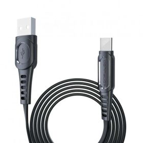 Konfulon DC-03 Süper Hızlı Siyah 1 mt 2.4A Type-C Kablo