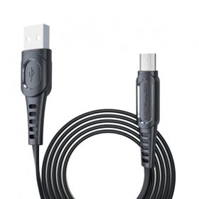Konfulon DC01 Süper Hızlı Siyah 1 m 2.4A Micro USB Kablo