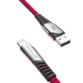 Konfulon DC17 1 mt 2.4 A Kırmızı iPhone Uyumlu Lightning Kablo