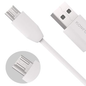 Konfulon S02 Micro 100 cm Beyaz USB 2,4A Şarj Data Kablosu