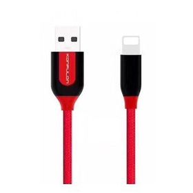 Konfulon S51 1 m 3A Siyah Kırmızı Iphone Uyumlu Lightning Kablo