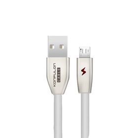 Konfulon S53 Beyaz Işıklı Micro 1 m 3A USB Kablo