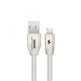 Konfulon S53 Beyaz Işıklı Micro 1 m 3A USB Kablo