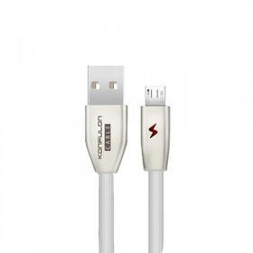 Konfulon S53 Beyaz Işıklı Micro 1 m 3A USB Kablo