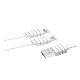 Konfulon S56 2 in 1 1.2 mt 2.1A Lightning Beyaz Micro USB Kablo