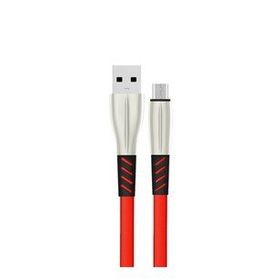 Konfulon S88 Kırmızı Metal Uçlu 1 mt 2.4A Micro USB Kablo
