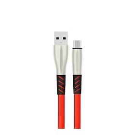 Konfulon S88 Kırmızı Metal Uçlu 1 mt 2.4A Micro USB Kablo
