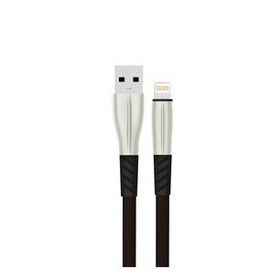 Konfulon S89 iPhone Uyumlu 1 mt 2.4A Siyah Metal Uçlu Lightning Kablo